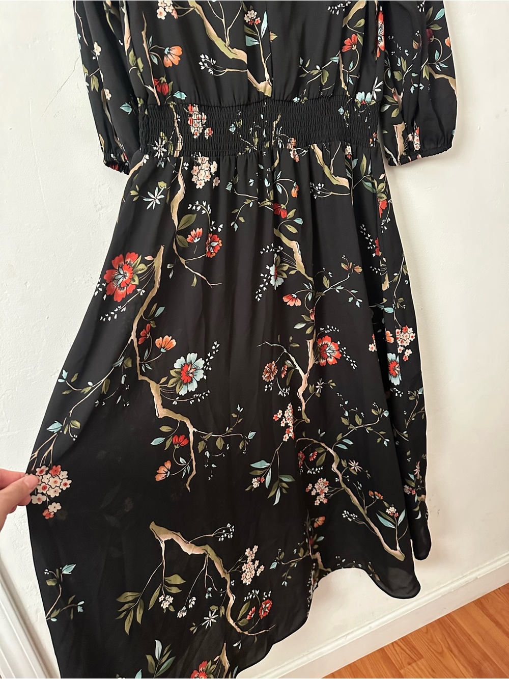 Nanette Lepore Black Floral Dress - Picture 6 of 6